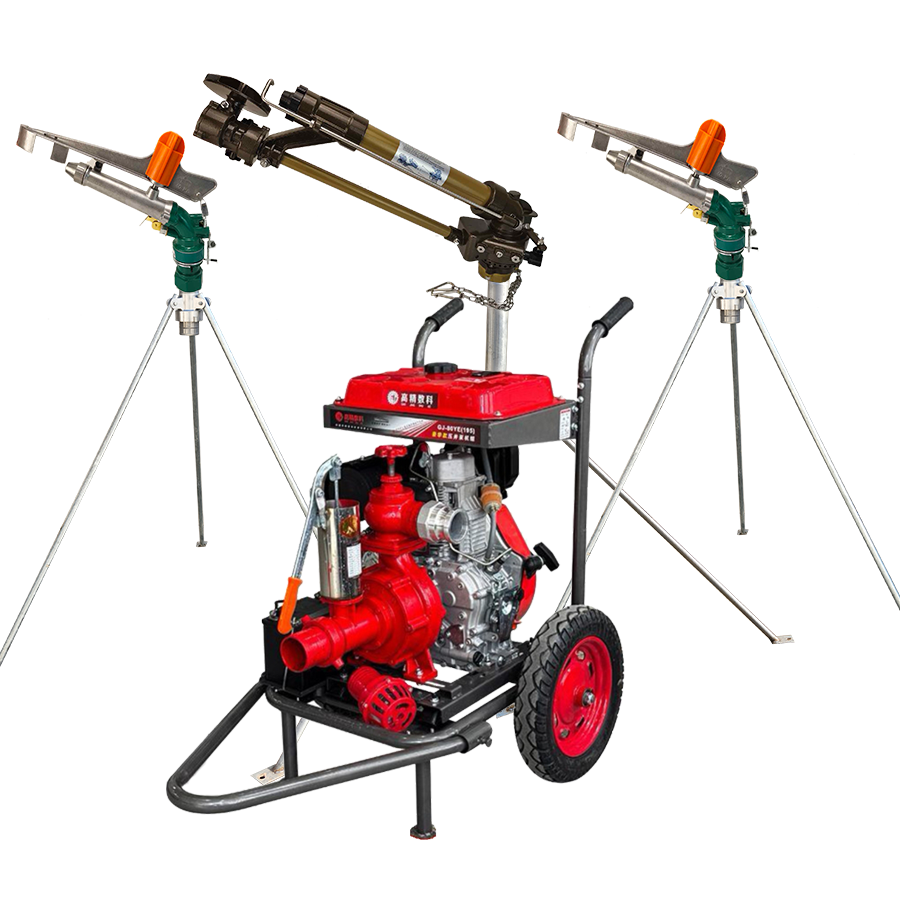 安徽一体式灌溉机组 全套喷枪水带配齐 抗旱浇地神器